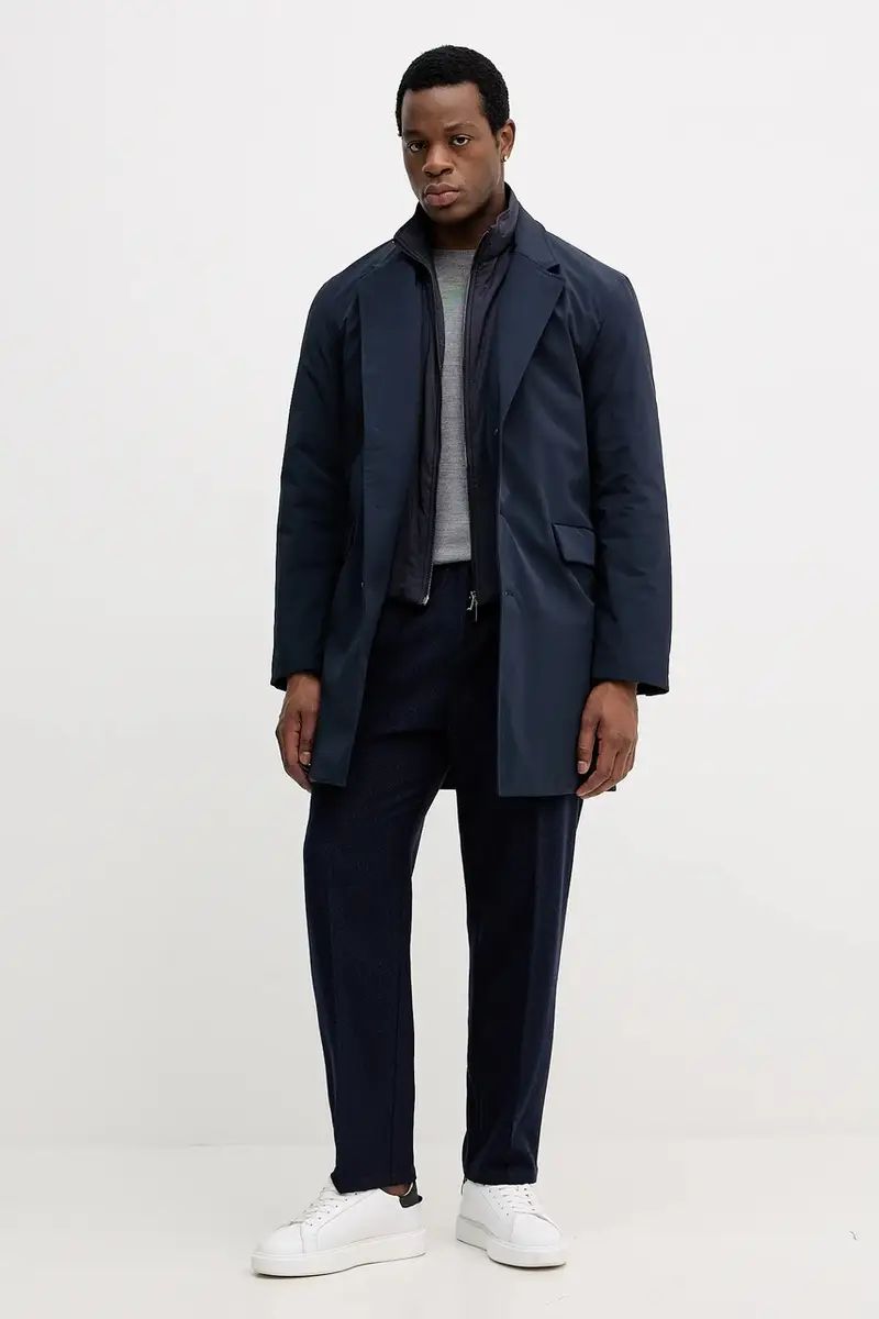 cappotto colore blu navy MW0MW40766 miniatura 2