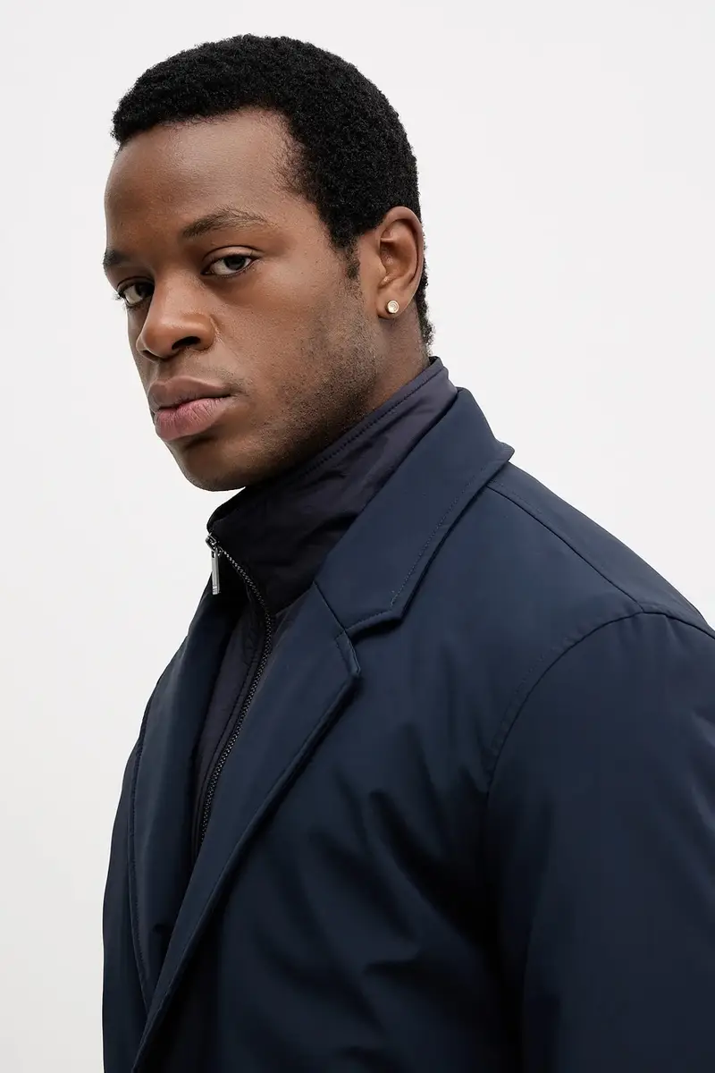 cappotto colore blu navy MW0MW40766 miniatura 5