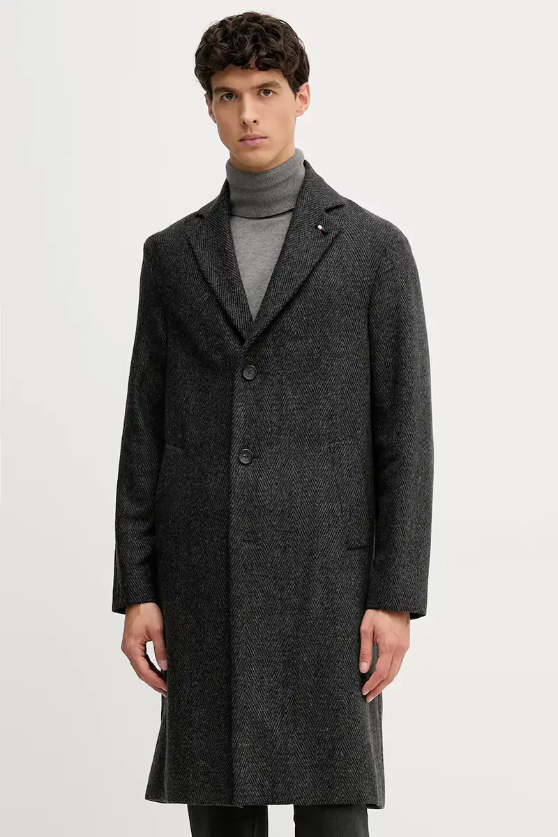 cappotto con lana colore grigio FSTHL4027.FSTH604