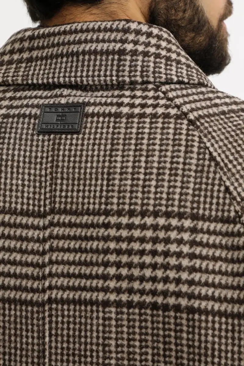 cappotto con lana colore marrone MW0MW40633 miniatura 5