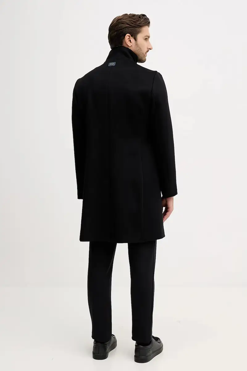 cappotto con lana colore nero MW0MW40767 miniatura 3