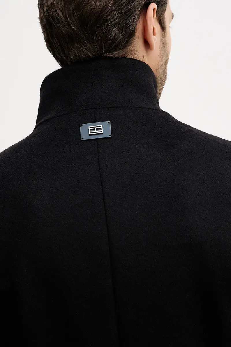 cappotto con lana colore nero MW0MW40767 miniatura 5