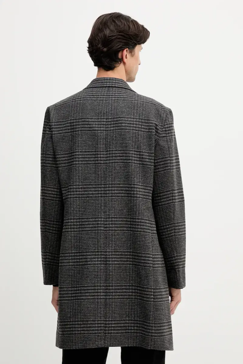 cappotto con lana colore nero MW0MW40769 miniatura 3