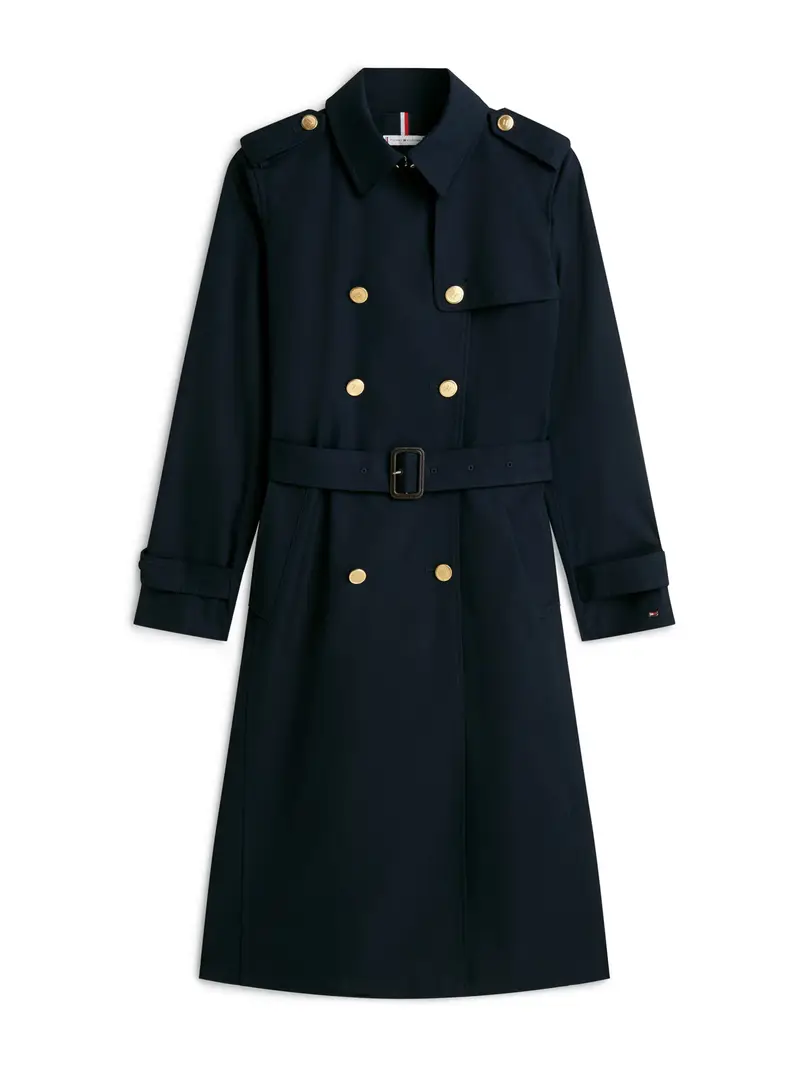 Cappotto di mezza stagione blu scuro