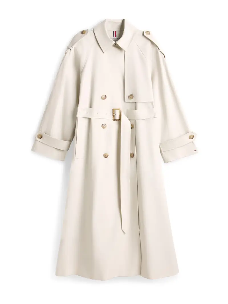 Cappotto di mezza stagione crema