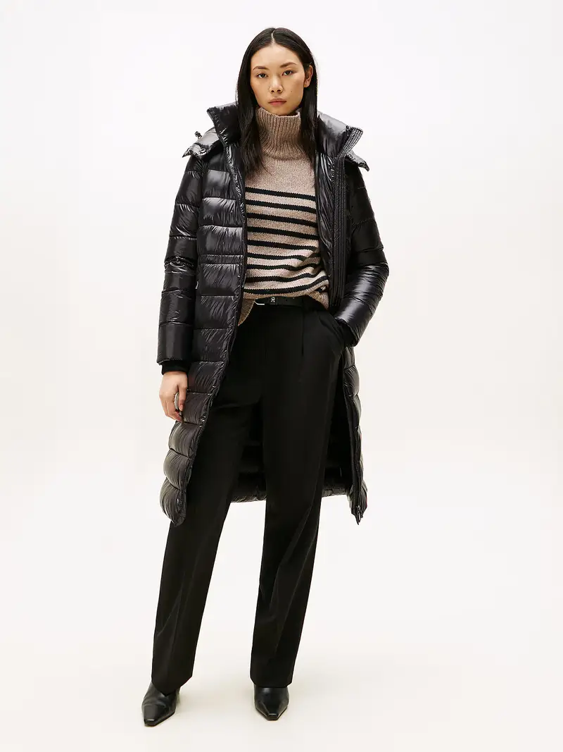 Cappotto di mezza stagione nero miniatura 2