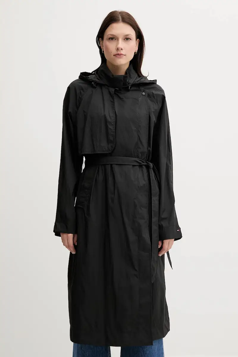 cappotto donna colore nero WW0WW46445 miniatura 2