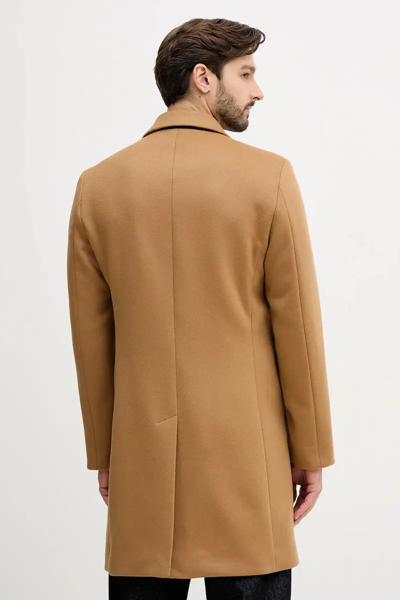 Tommy Hilfiger Cappotto in lana marrone miniatura 3