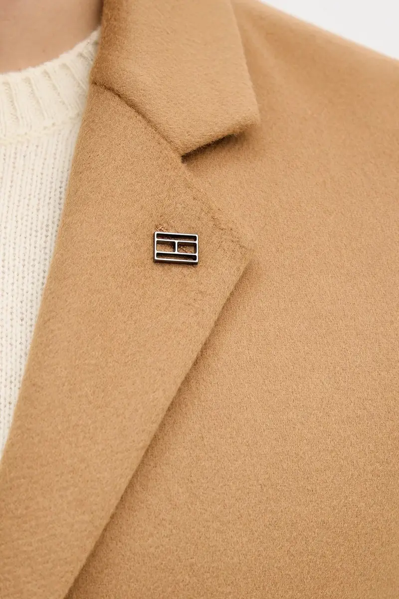 Tommy Hilfiger Cappotto in lana marrone miniatura 5