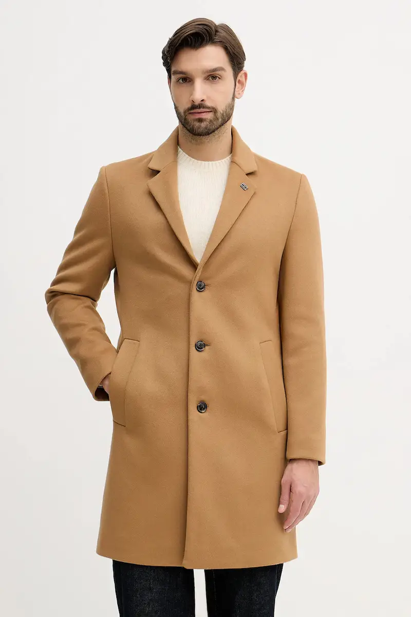 Tommy Hilfiger Cappotto in lana marrone