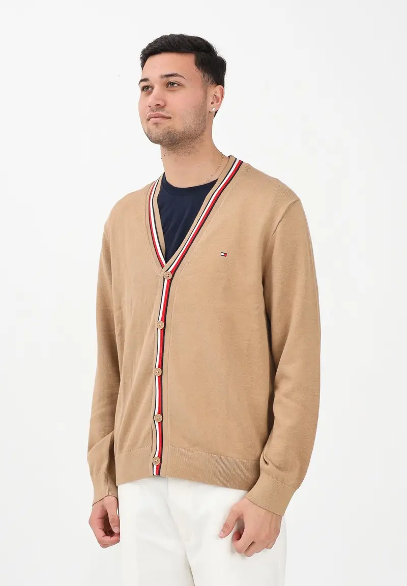 Tommy Hilfiger Cardigan Uomo Beige 3982995