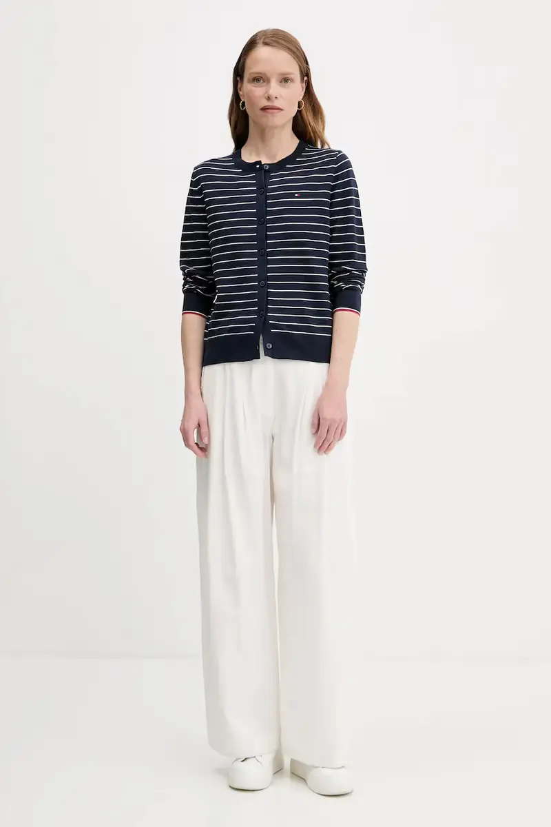 Tommy Hilfiger Cardigan Donna Blu 3133247 miniatura 2