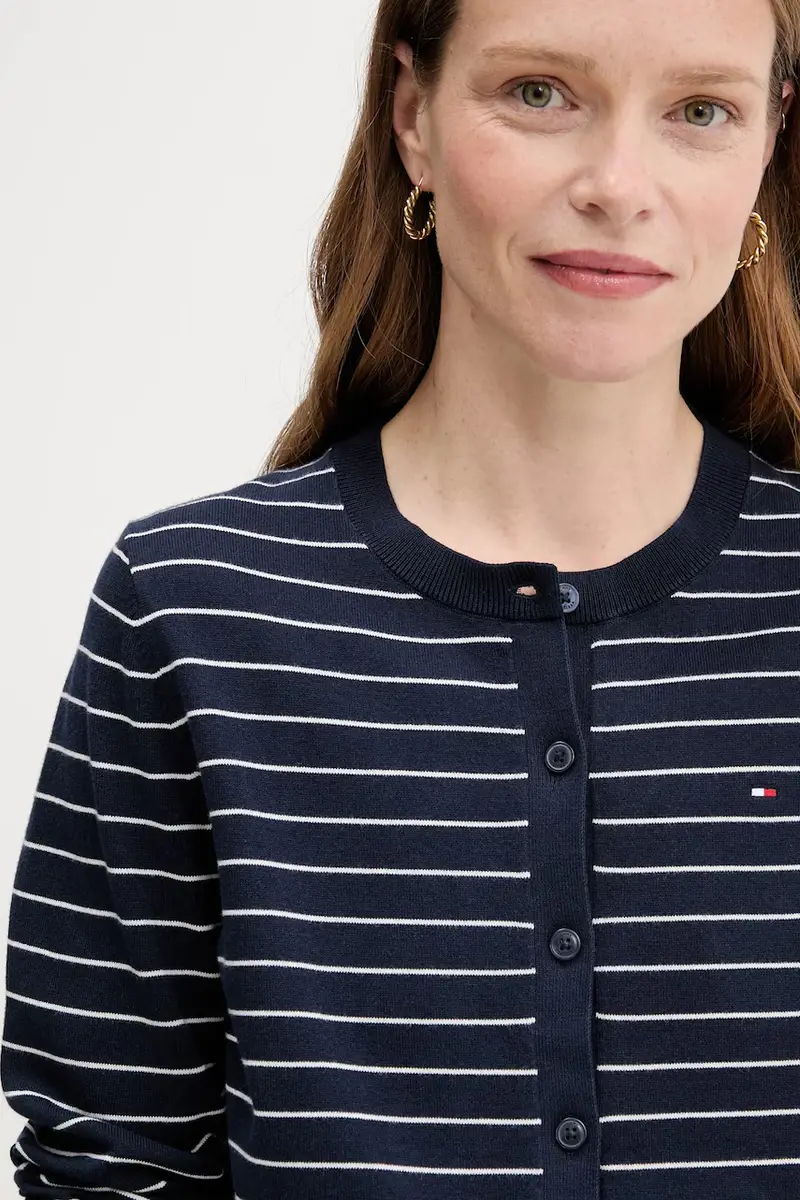 Tommy Hilfiger Cardigan Donna Blu 3133247 miniatura 4