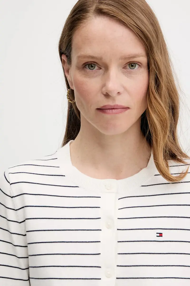 Tommy Hilfiger Cardigan Donna Beige 3120945 miniatura 4