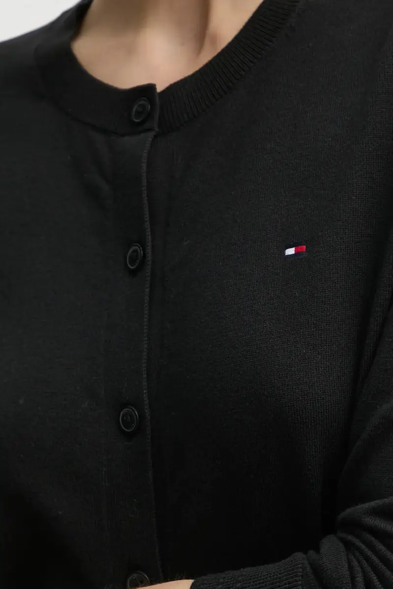 Tommy Hilfiger Cardigan Donna Nero 3326713 miniatura 5