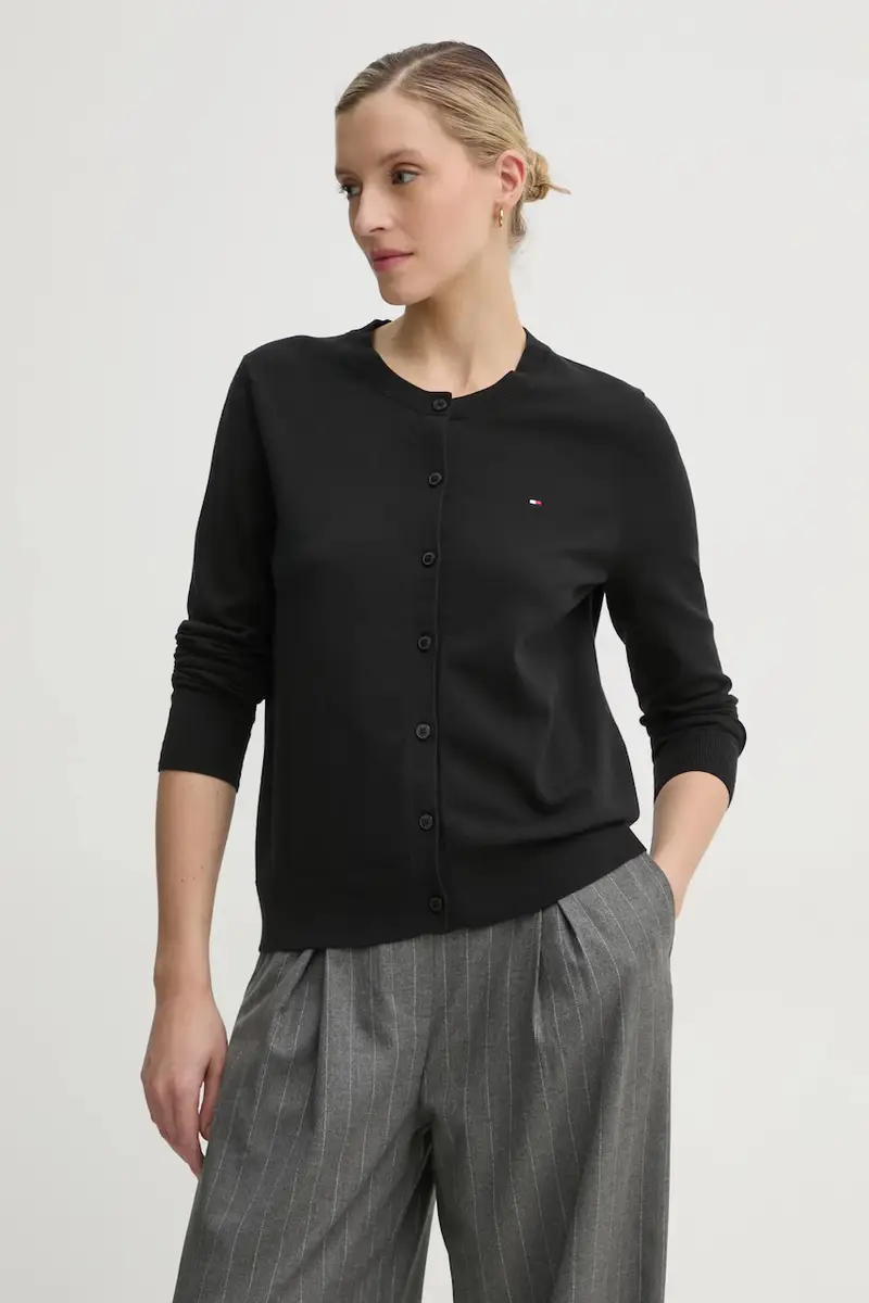 Tommy Hilfiger Cardigan Donna Nero 3326713