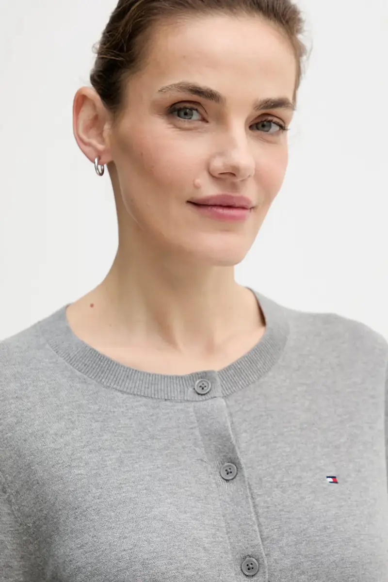 Tommy Hilfiger Cardigan Grigio 3956233 miniatura 4