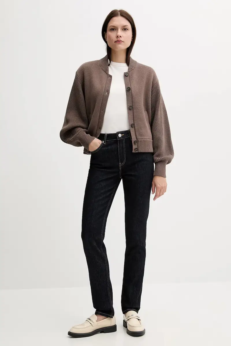 Tommy Hilfiger Cardigan Donna Marrone 3138459 miniatura 2