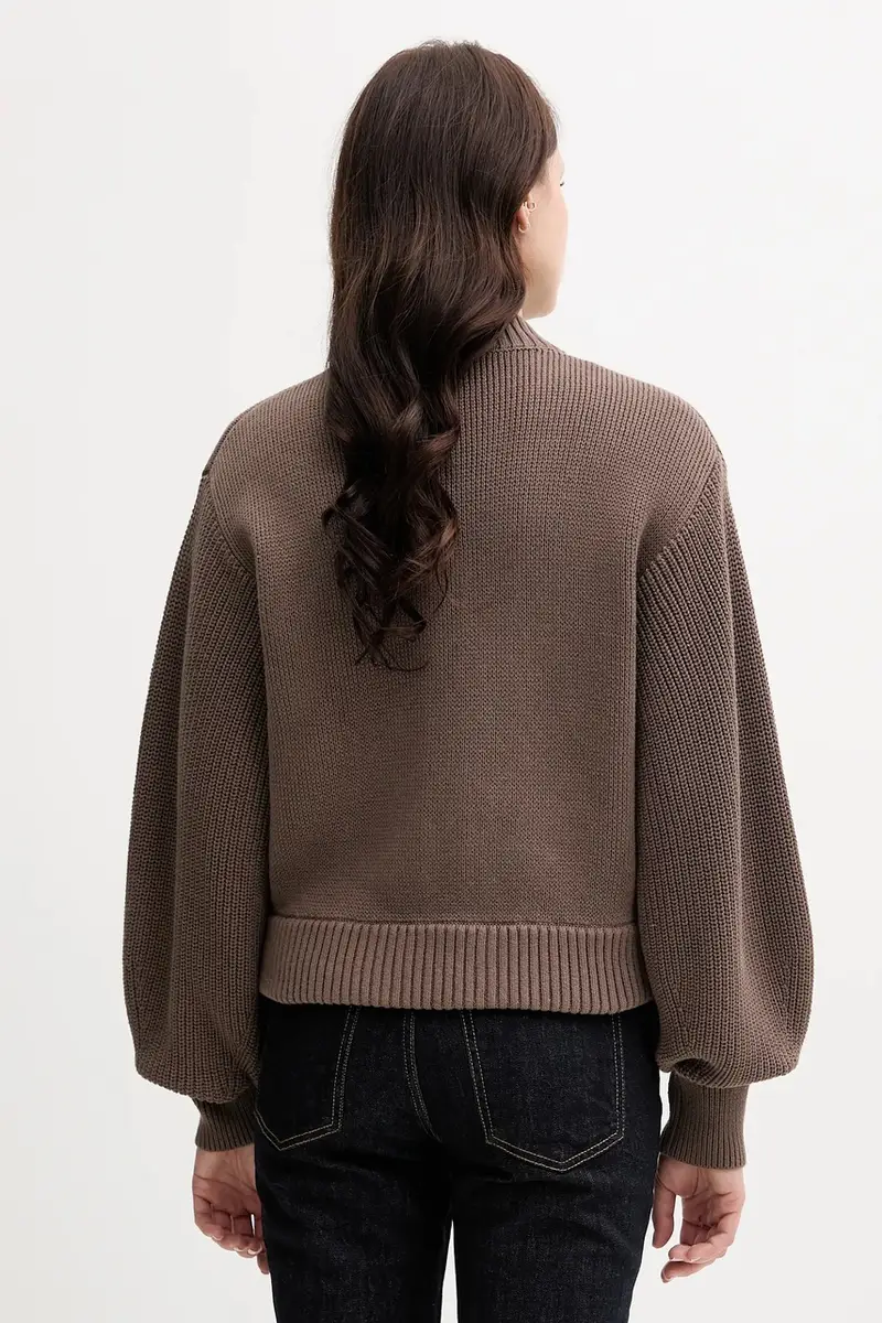 Tommy Hilfiger Cardigan Donna Marrone 3138459 miniatura 3