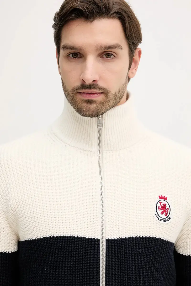 Tommy Hilfiger Cardigan Uomo Beige 3840387 miniatura 4