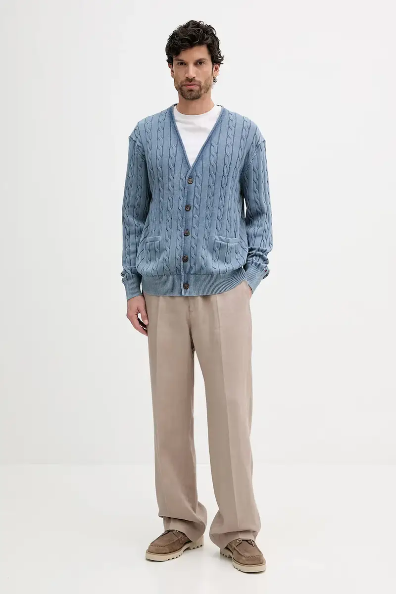 Tommy Hilfiger Cardigan Uomo Blu 3132660 miniatura 2