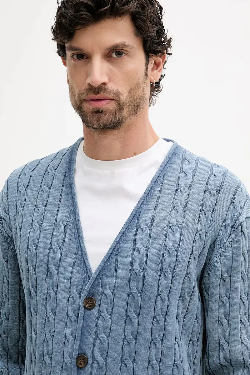 Tommy Hilfiger Cardigan Uomo Blu 3132660 miniatura 4