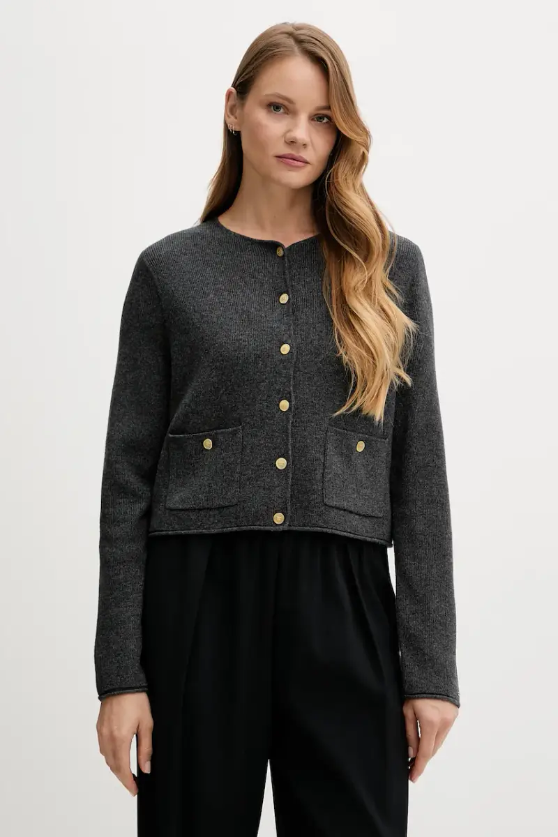 Tommy Hilfiger Cardigan Donna Grigio 3611598