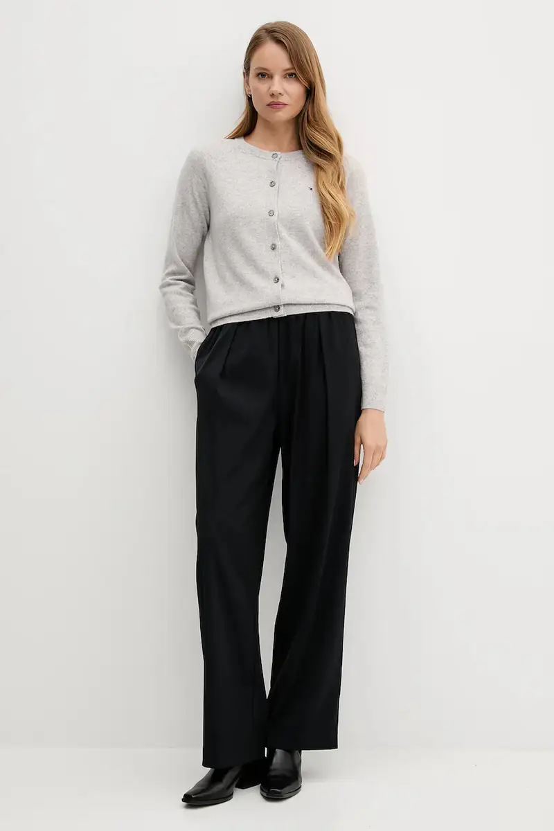 Tommy Hilfiger Cardigan Donna Grigio 3611601 miniatura 2