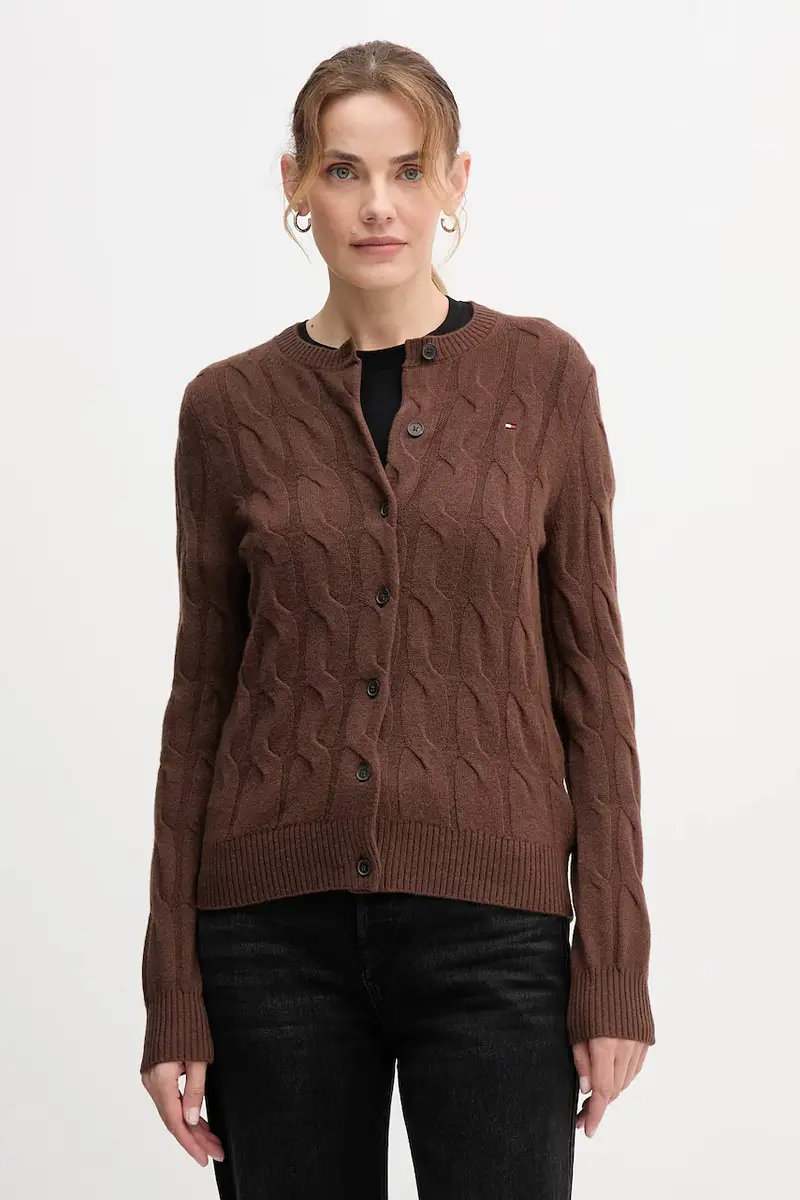 Tommy Hilfiger Cardigan Donna Marrone 3620060