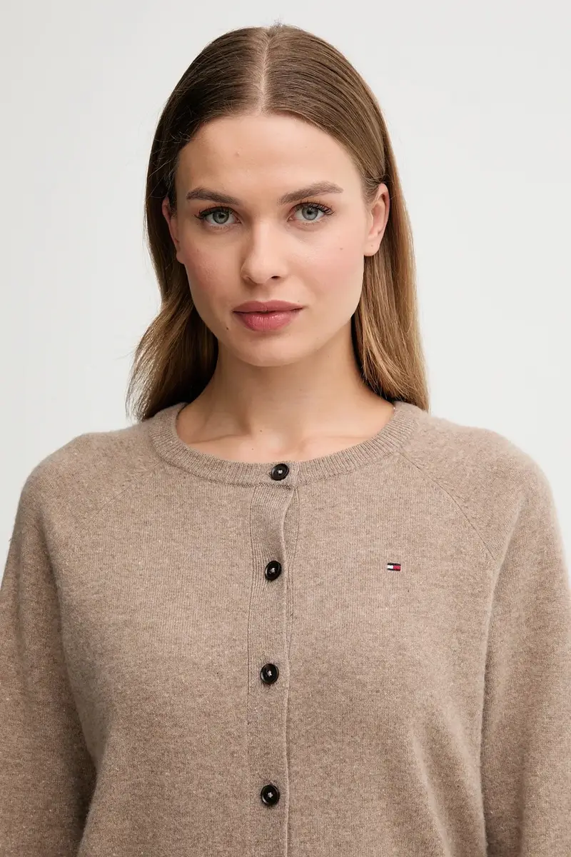 Tommy Hilfiger Cardigan Donna Beige 3574726 miniatura 4