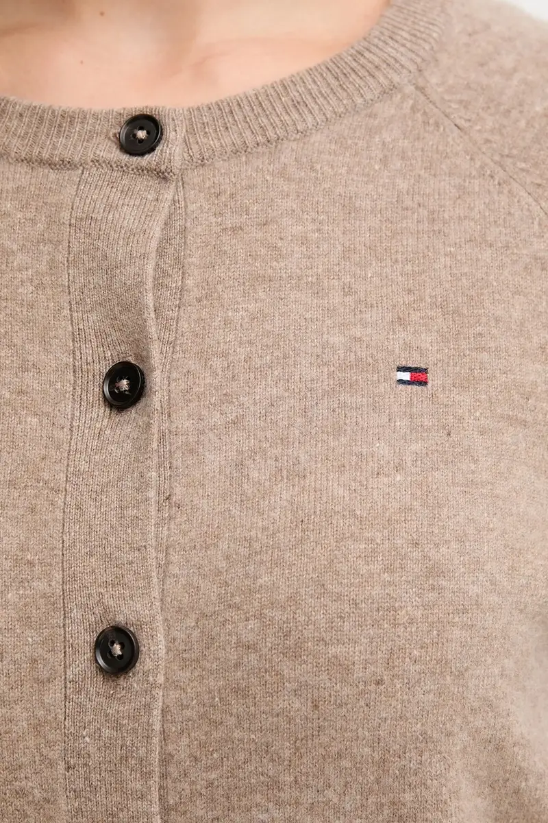 Tommy Hilfiger Cardigan Donna Beige 3574726 miniatura 5