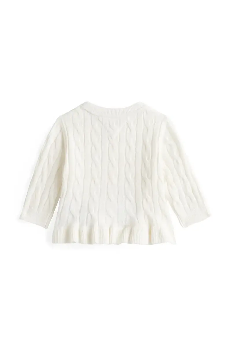 cardigan neonato/a colore bianco KN0KN02110 miniatura 2