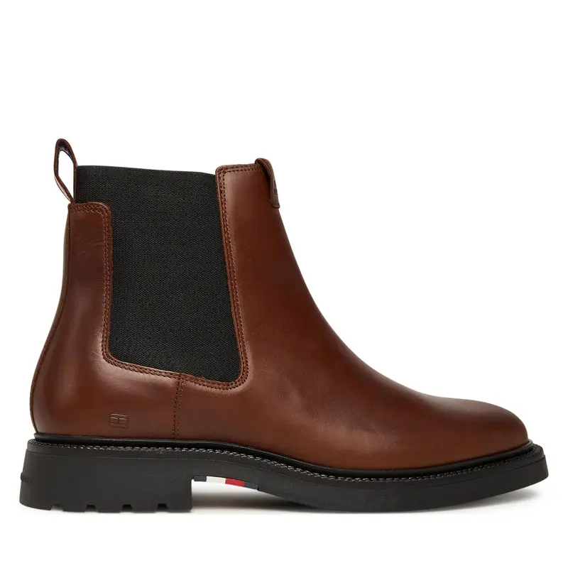 Chelsea Tommy Hilfiger Comfort Lwt FM0FM05591 Marrone