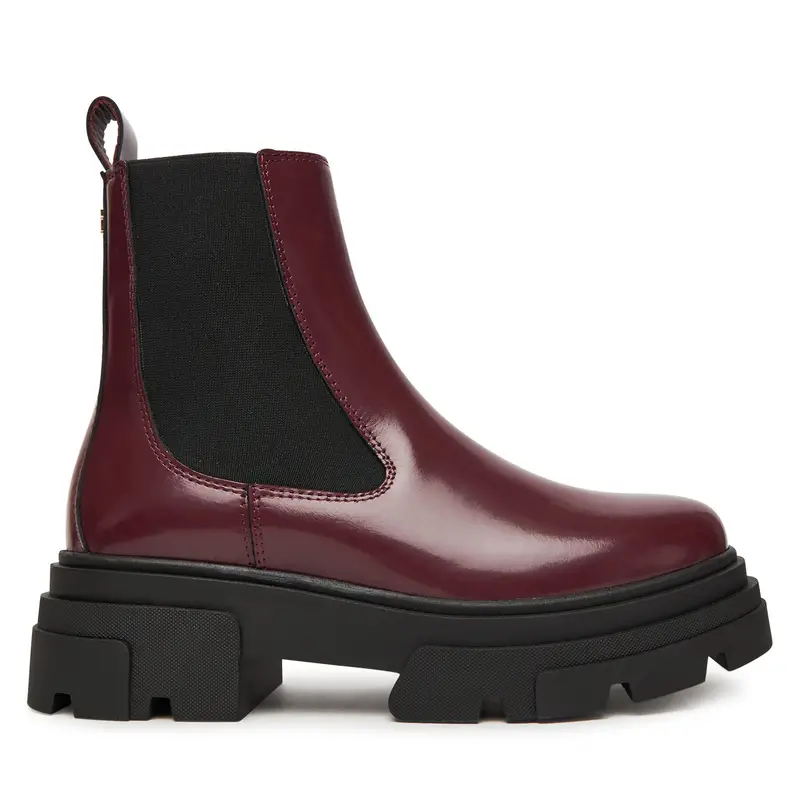 Chelsea Tommy Hilfiger Shiny FW0FW09042 Marrone
