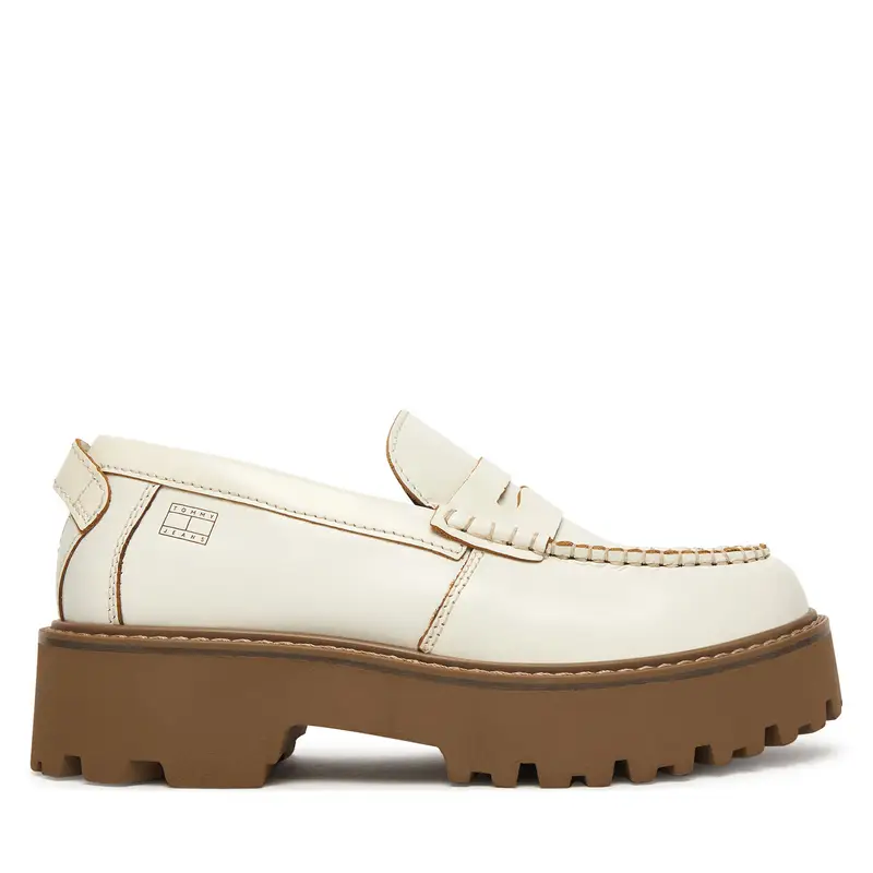 Chunky loafers Tommy Hilfiger Archive 01 Leather Loafer EN0EN03022 Écru Crema