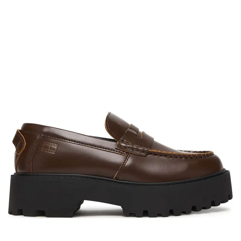 Chunky loafers Tommy Hilfiger Archive 01 Leather Loafer EN0EN03022 Marrone