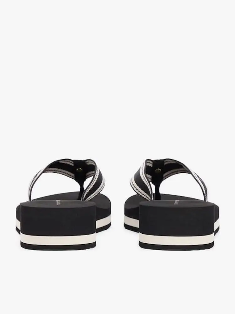 ciabatte nere donna logo lettering miniatura 3