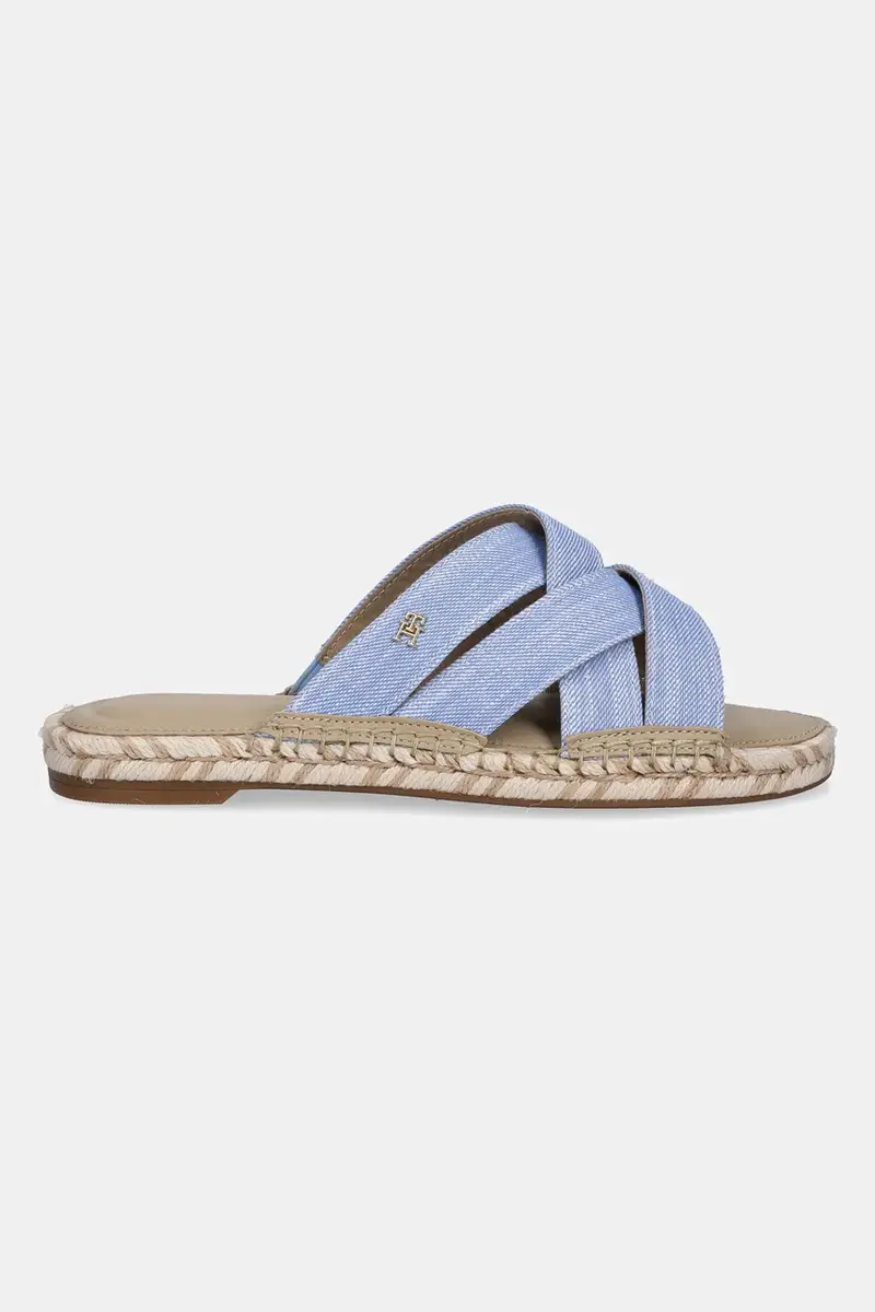 ciabatte slide CHAMBRAY ESPADRILLE MULE donna colore blu FW0FW08501 miniatura 2