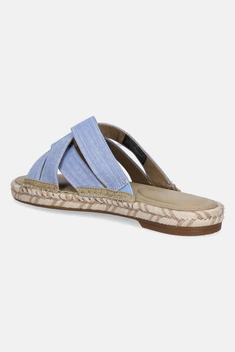 ciabatte slide CHAMBRAY ESPADRILLE MULE donna colore blu FW0FW08501 miniatura 3