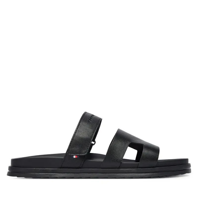 Ciabatte Tommy Hilfiger Adjustable Premium Lth Sandal FM0FM05773 Nero