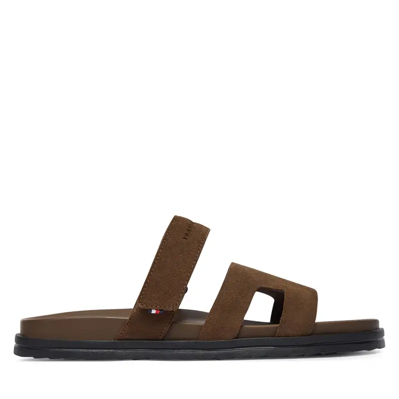Ciabatte Tommy Hilfiger Adjustable Premium Suede Sandal FM0FM05774 Marrone