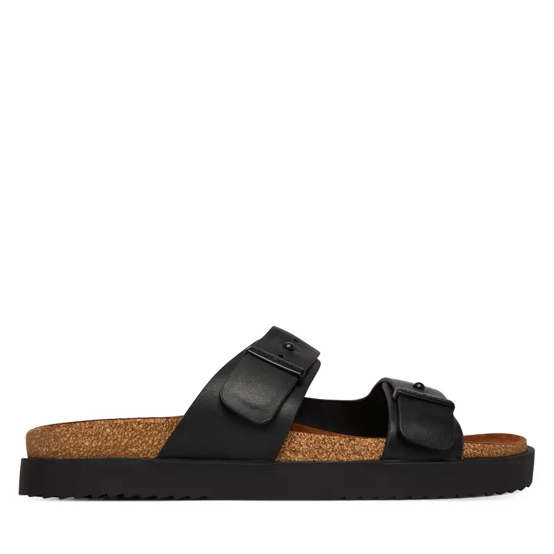 Ciabatte Tommy Hilfiger Cork Adjustable Lth Sandal FM0FM05754 Nero