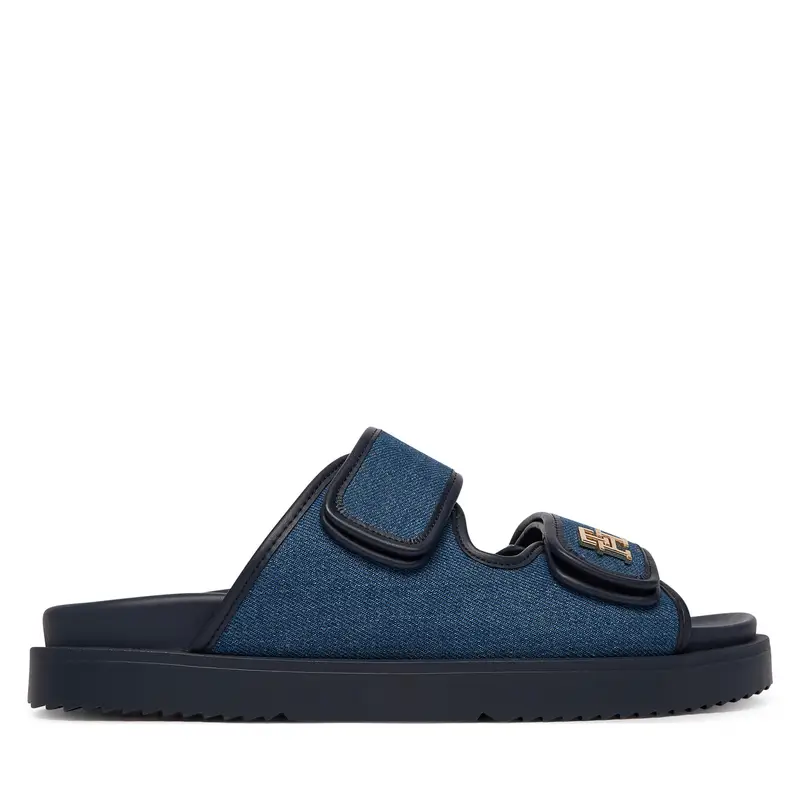 Ciabatte Tommy Hilfiger Double Strap Denim Sandal FW0FW09123 Blu