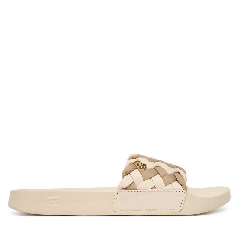 Ciabatte Tommy Hilfiger Th Braided Pool Slide FW0FW09203 Beige