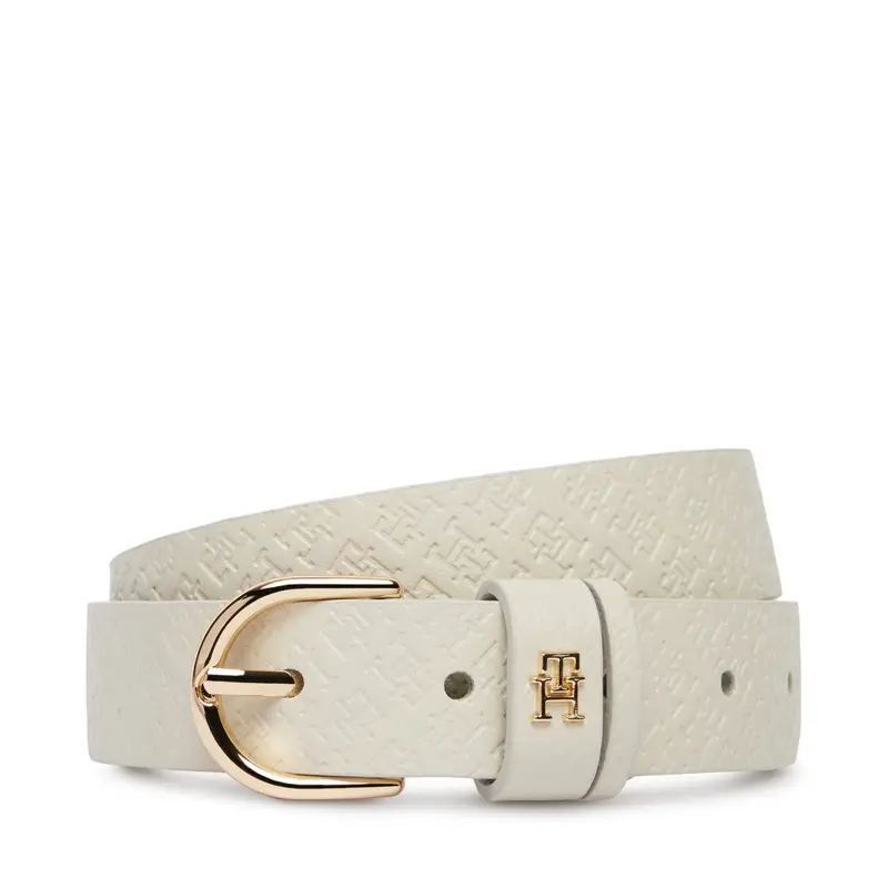 Cintura da donna Tommy Hilfiger Ess Effortless 2 5 Go Mono AW0AW18856 Bianco