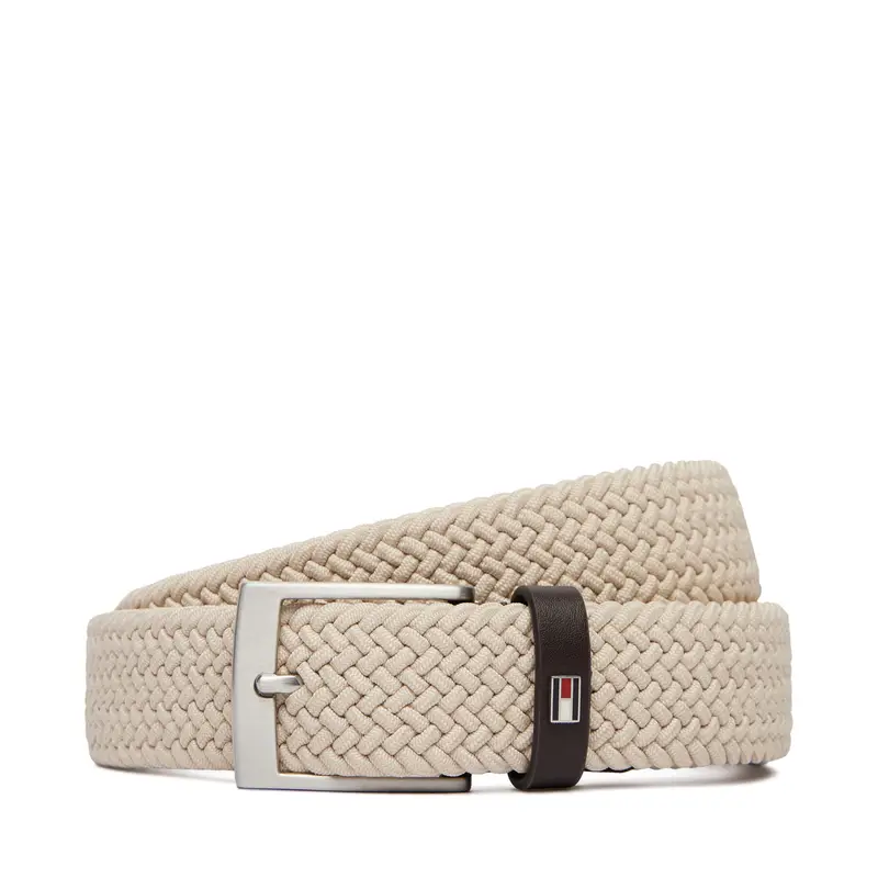 Cintura da uomo Tommy Hilfiger Adan 3 5 Elastic AM0AM13824 Beige