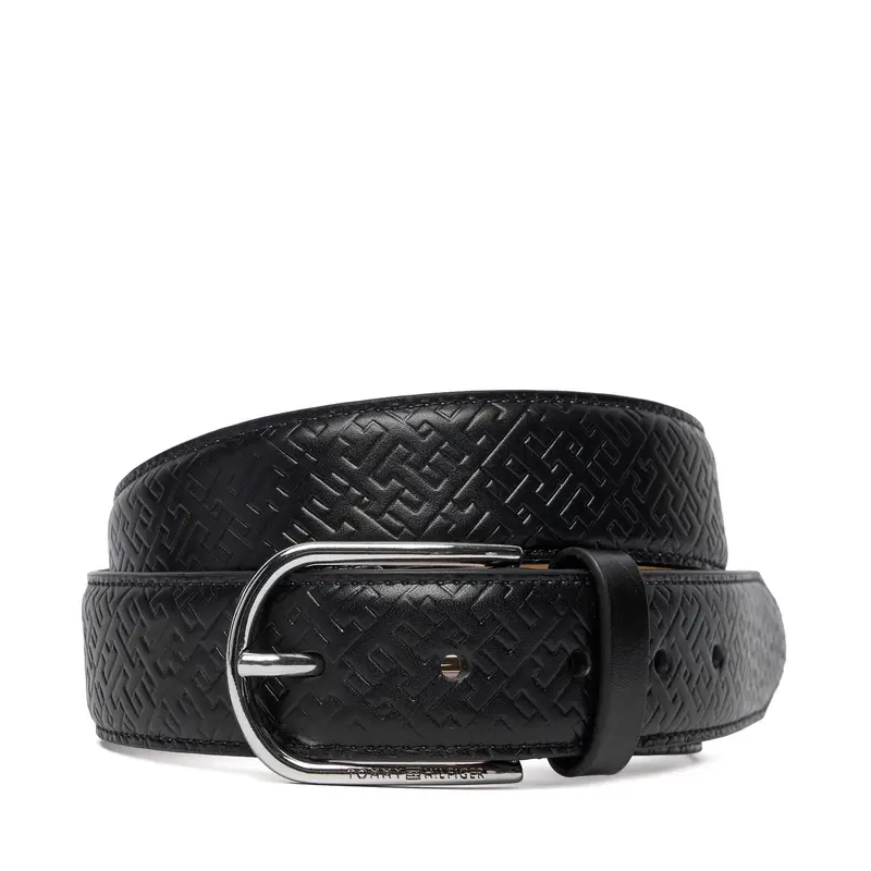 Cintura da uomo Tommy Hilfiger Business Lux 3.5 AM0AM13761 Nero