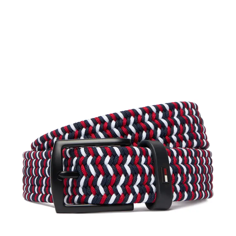 Cintura da uomo Tommy Hilfiger Denton Elastic 3.5 AM0AM13946 Multicolore