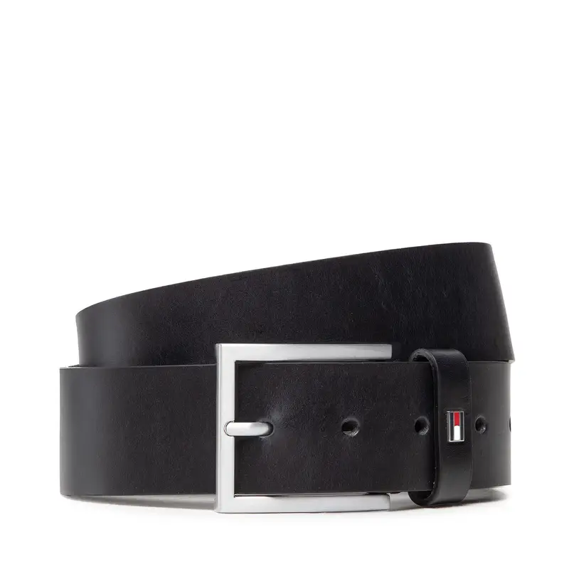 Cintura da uomo Tommy Hilfiger Hampton 4.0 AM0AM08361 Nero