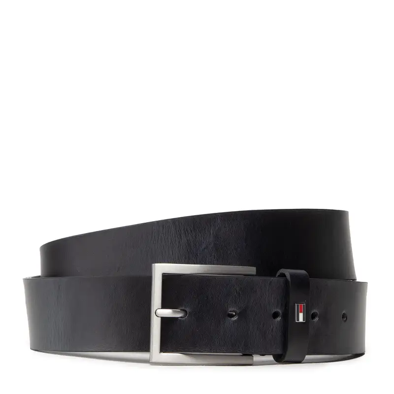 Cintura da uomo Tommy Hilfiger Hampton 4.0 AM0AM08361 Nero